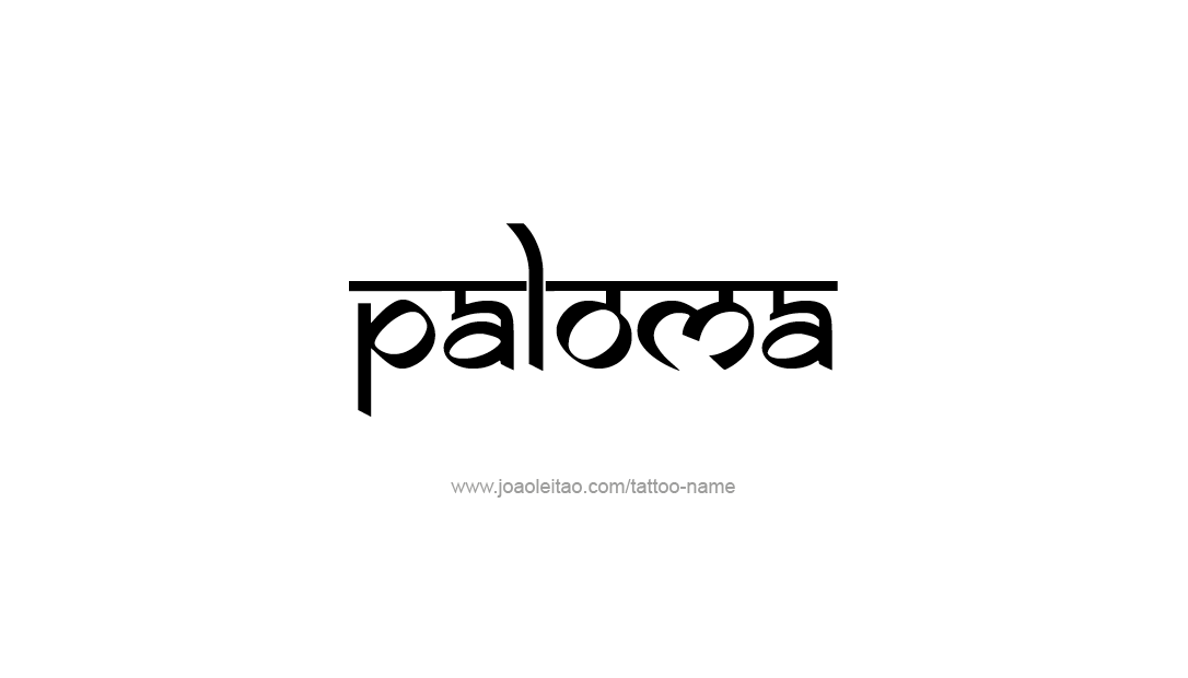 Tattoo Design Name Paloma   