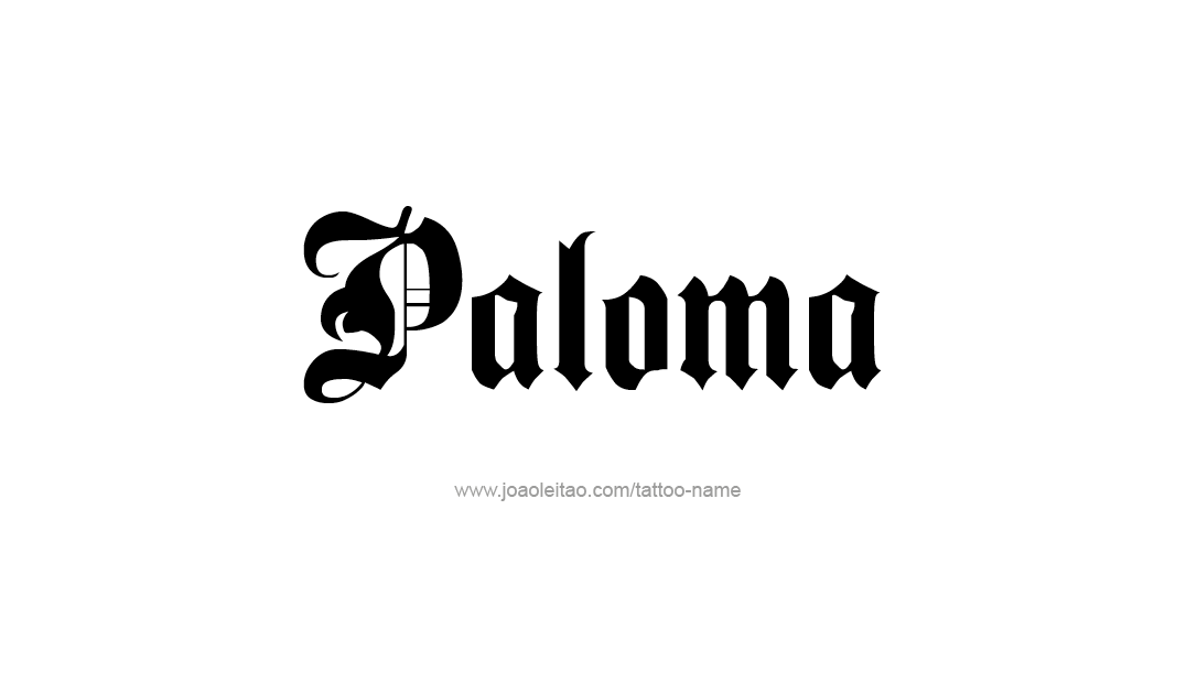 Tattoo Design Name Paloma   