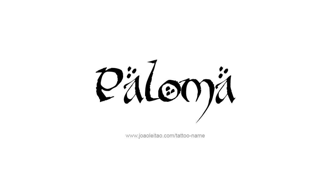 Tattoo Design Name Paloma   