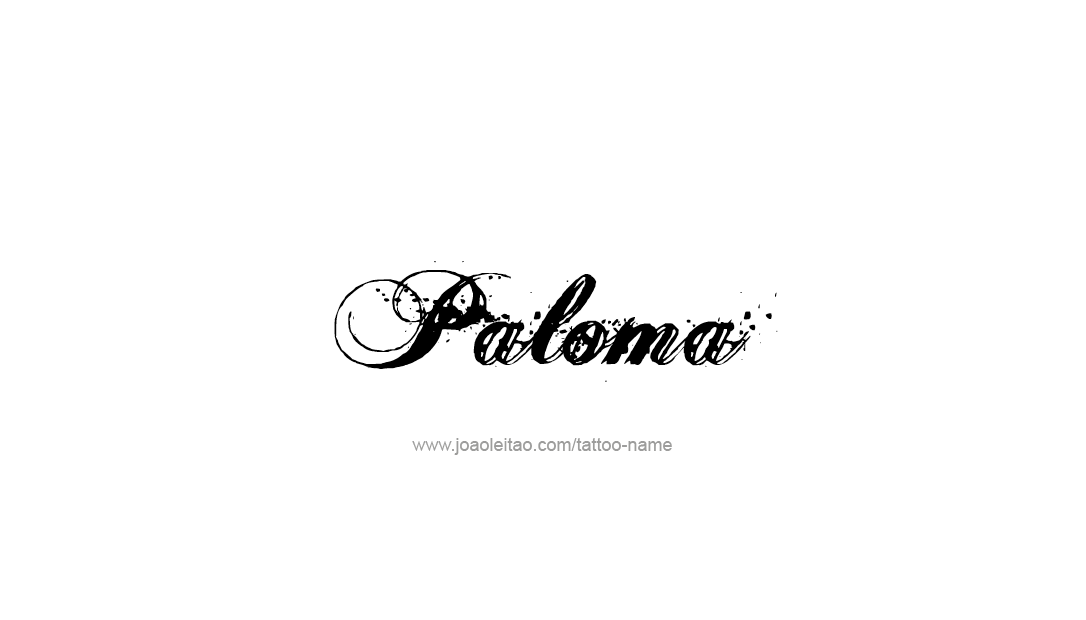 Tattoo Design Name Paloma   