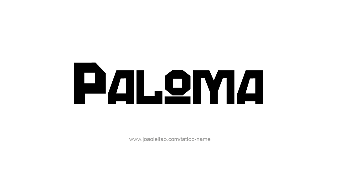 Tattoo Design Name Paloma   