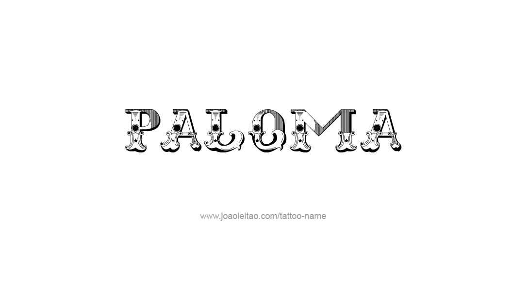 Tattoo Design Name Paloma   