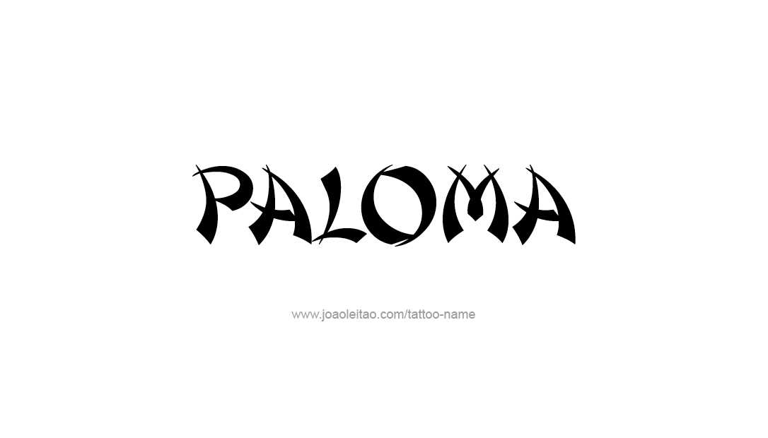 Tattoo Design Name Paloma