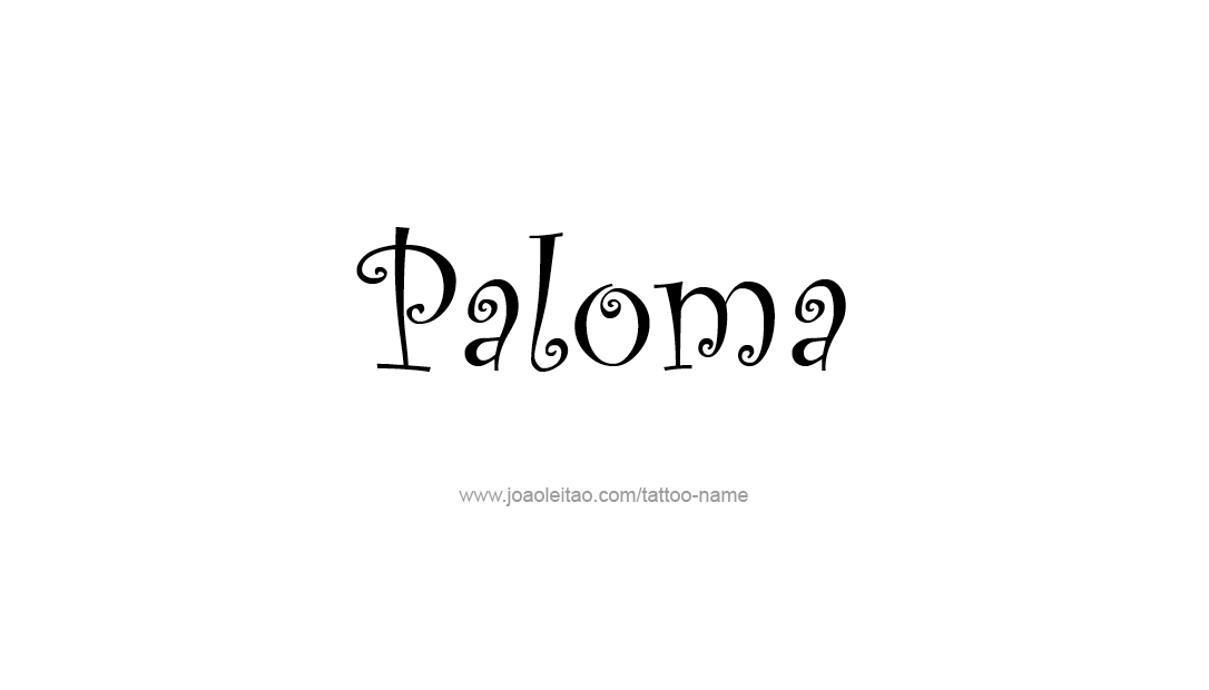 Tattoo Design Name Paloma   