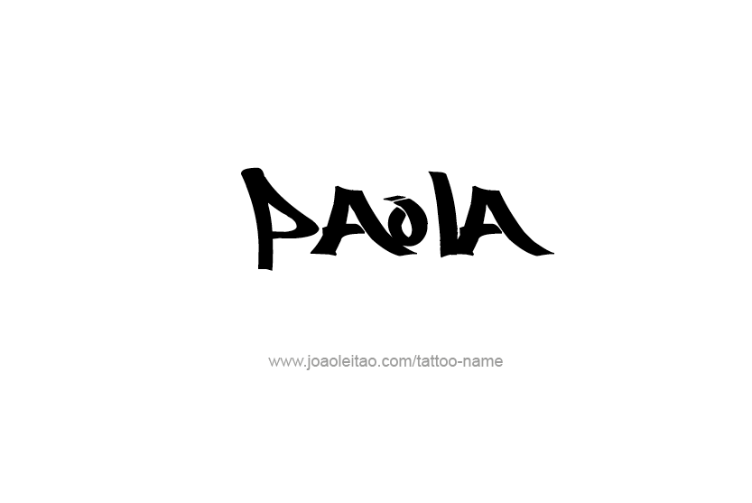 Tattoo Design Name Paola   