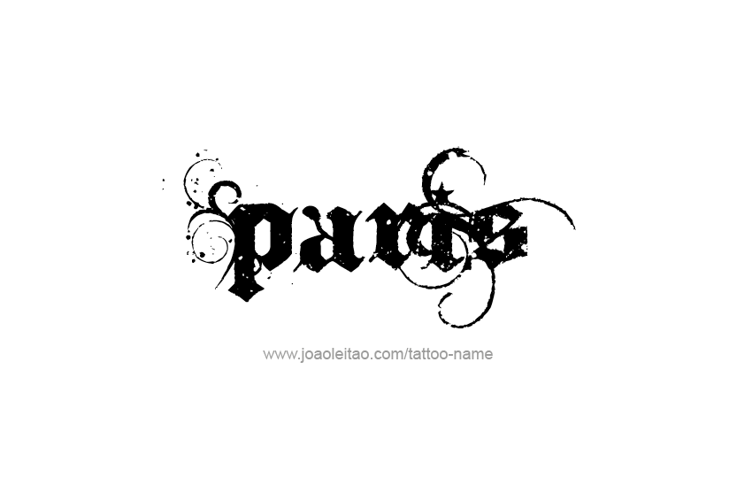 Tattoo Design Name Paris   