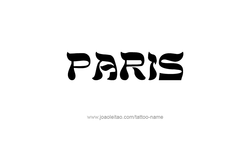 Tattoo Design Name Paris   