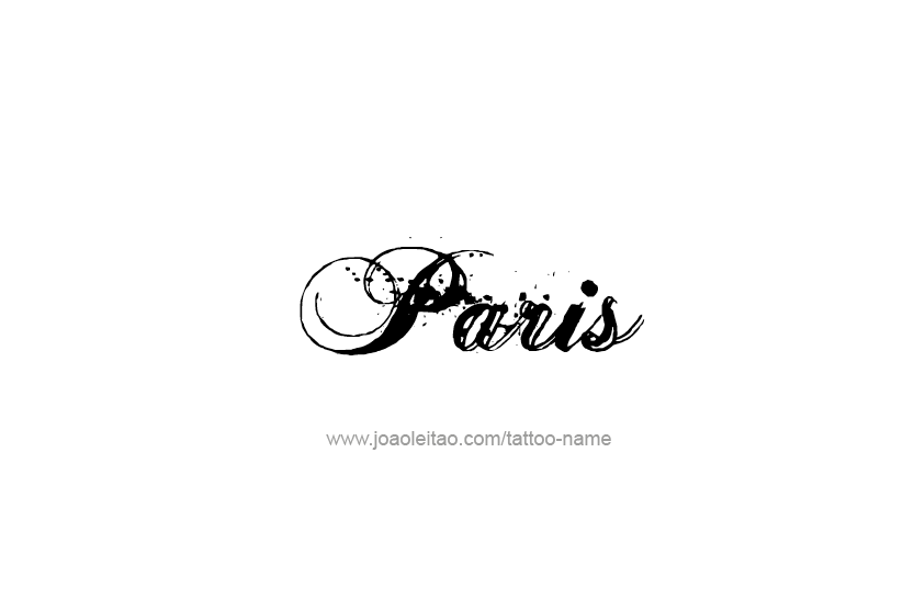 Tattoo Design Name Paris   