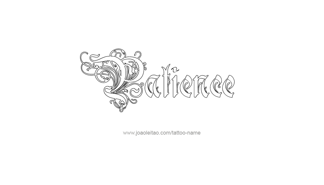 Tattoo Design Name Patience   