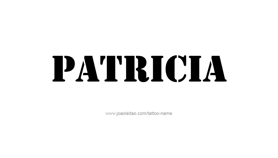 Tattoo Design Name Patricia   