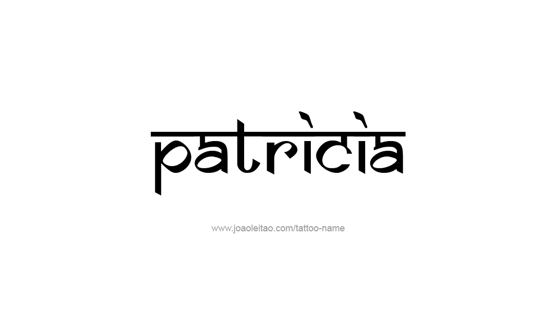 Tattoo Design Name Patricia   