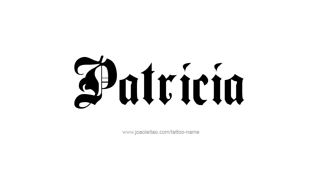 Tattoo Design Name Patricia   