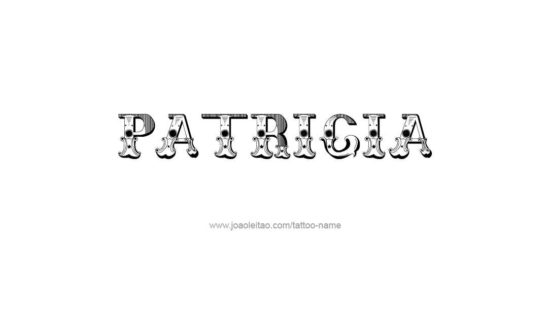 Tattoo Design Name Patricia   