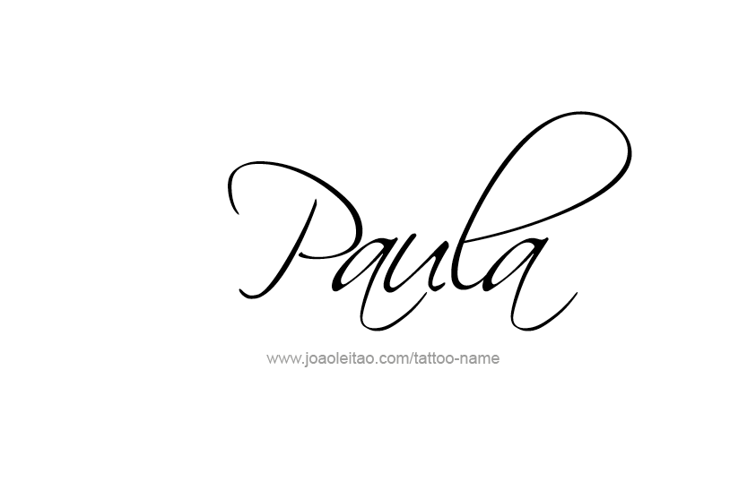 Tattoo Design Name Paula   