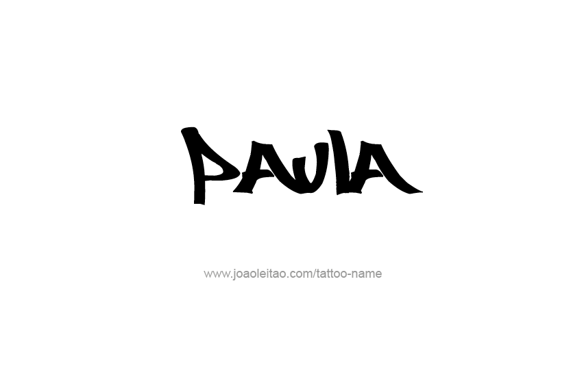 Tattoo Design Name Paula   