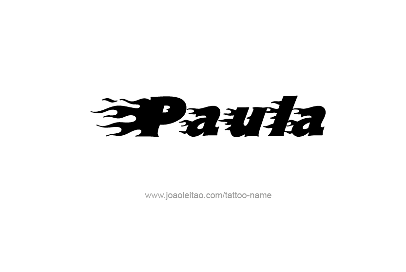 Tattoo Design Name Paula   