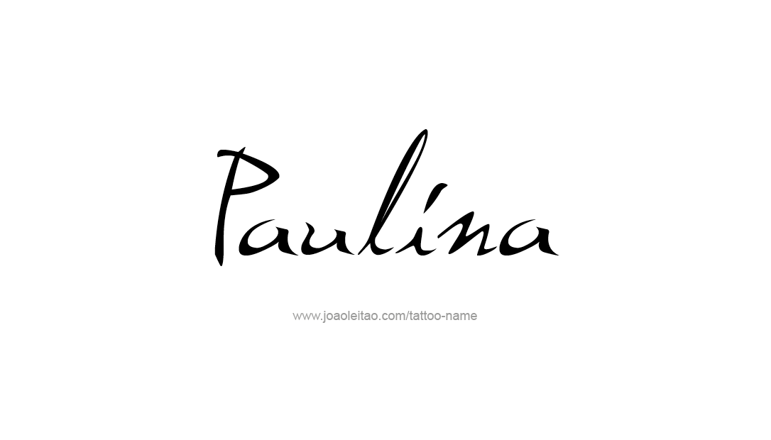 Tattoo Design Name Paulina   