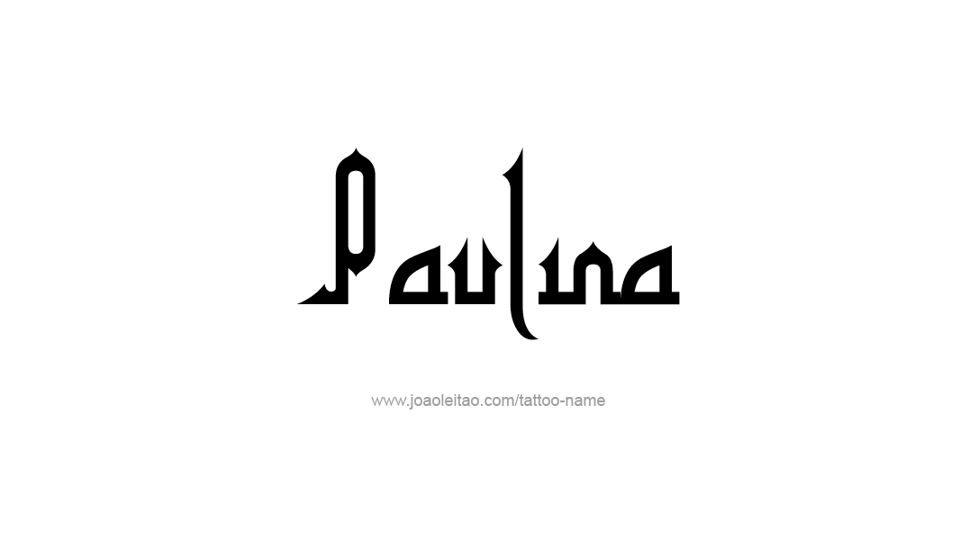 Tattoo Design Name Paulina   