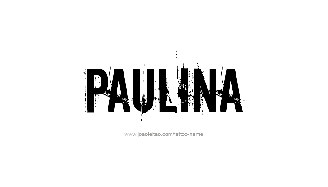 Tattoo Design Name Paulina   