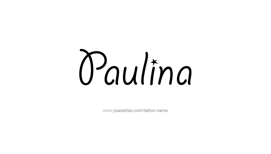 Tattoo Design Name Paulina   