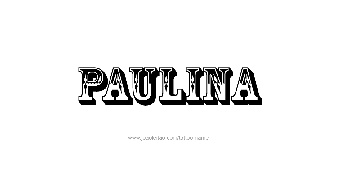 Tattoo Design Name Paulina   