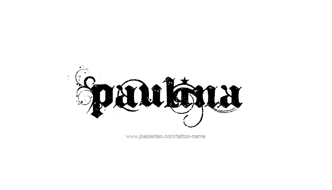 Tattoo Design Name Paulina   