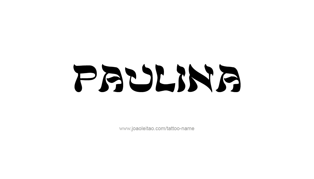 Tattoo Design Name Paulina   