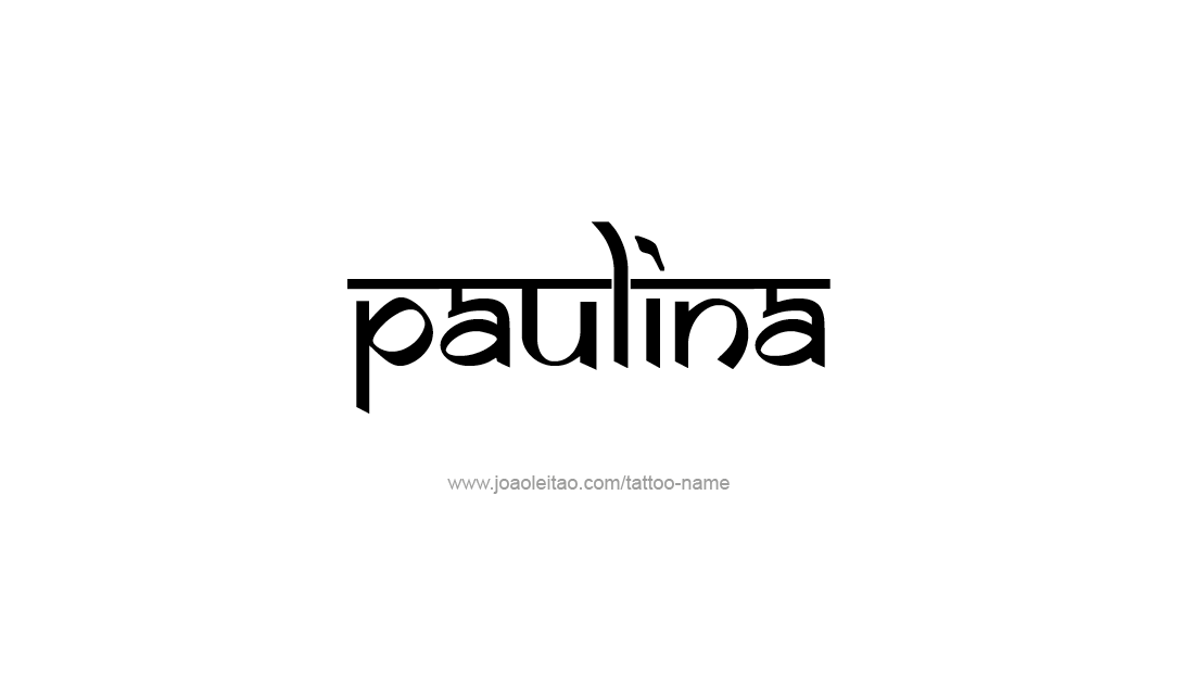 Tattoo Design Name Paulina   