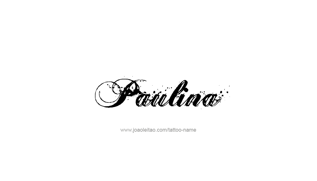 Tattoo Design Name Paulina   