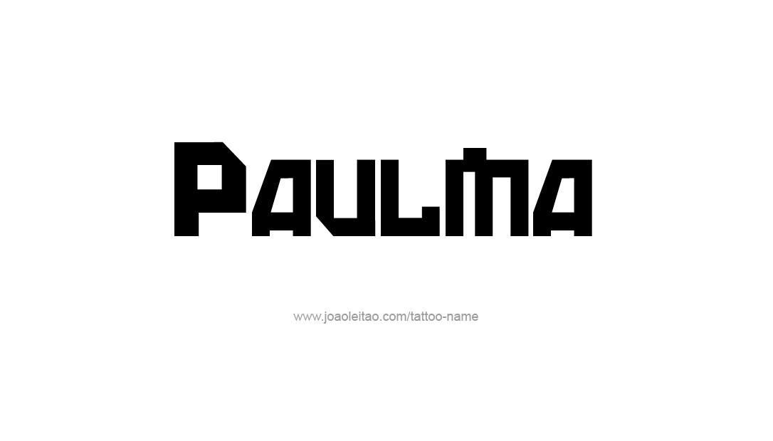 Tattoo Design Name Paulina   