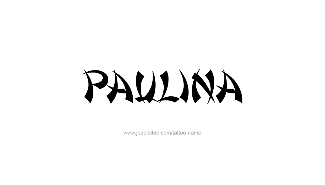 Tattoo Design Name Paulina