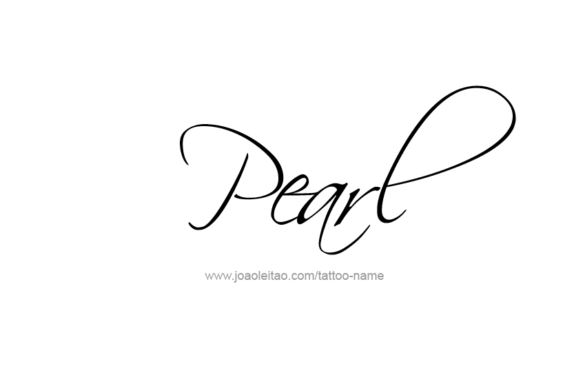 Tattoo Design Name Pearl   