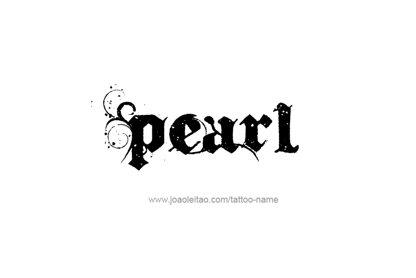 Tattoo Design Name Pearl   