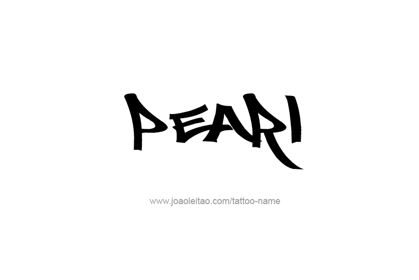 Tattoo Design Name Pearl   