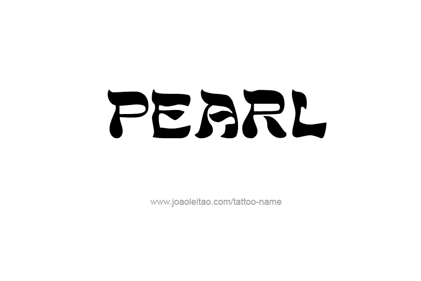 Tattoo Design Name Pearl   