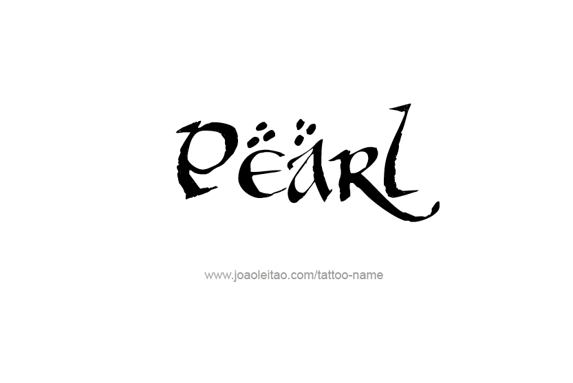 Tattoo Design Name Pearl   