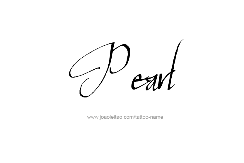 Tattoo Design Name Pearl   