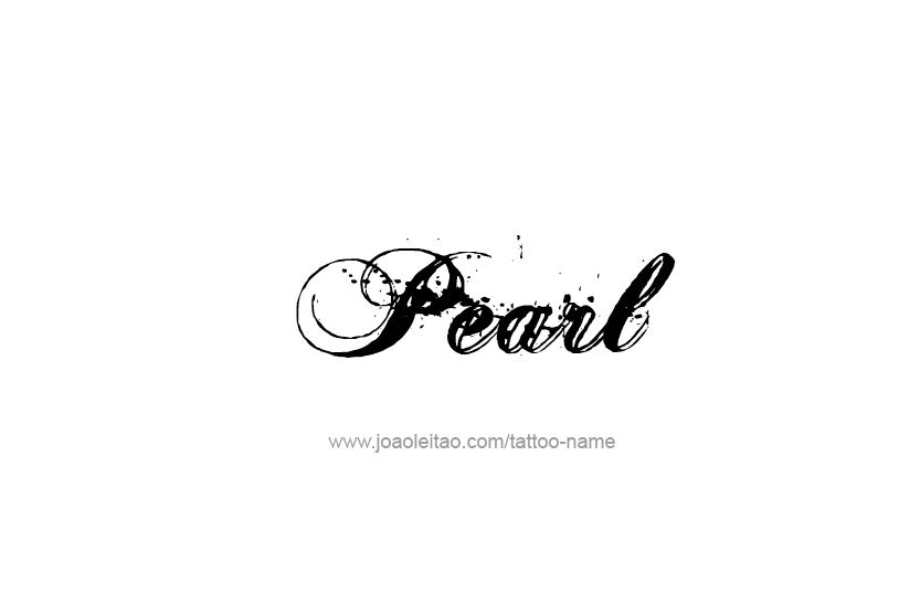 Tattoo Design Name Pearl   