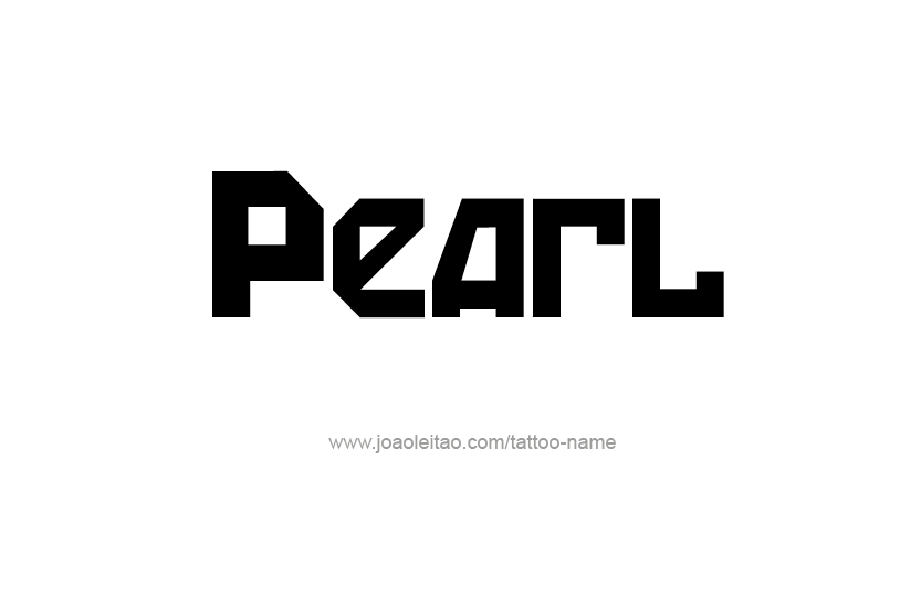 Tattoo Design Name Pearl   