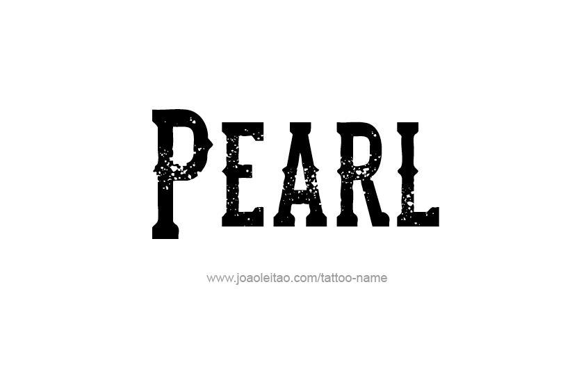 Tattoo Design Name Pearl   