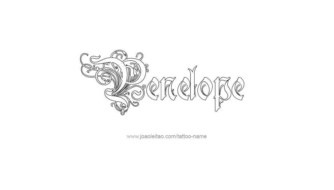 Tattoo Design Name Penelope   