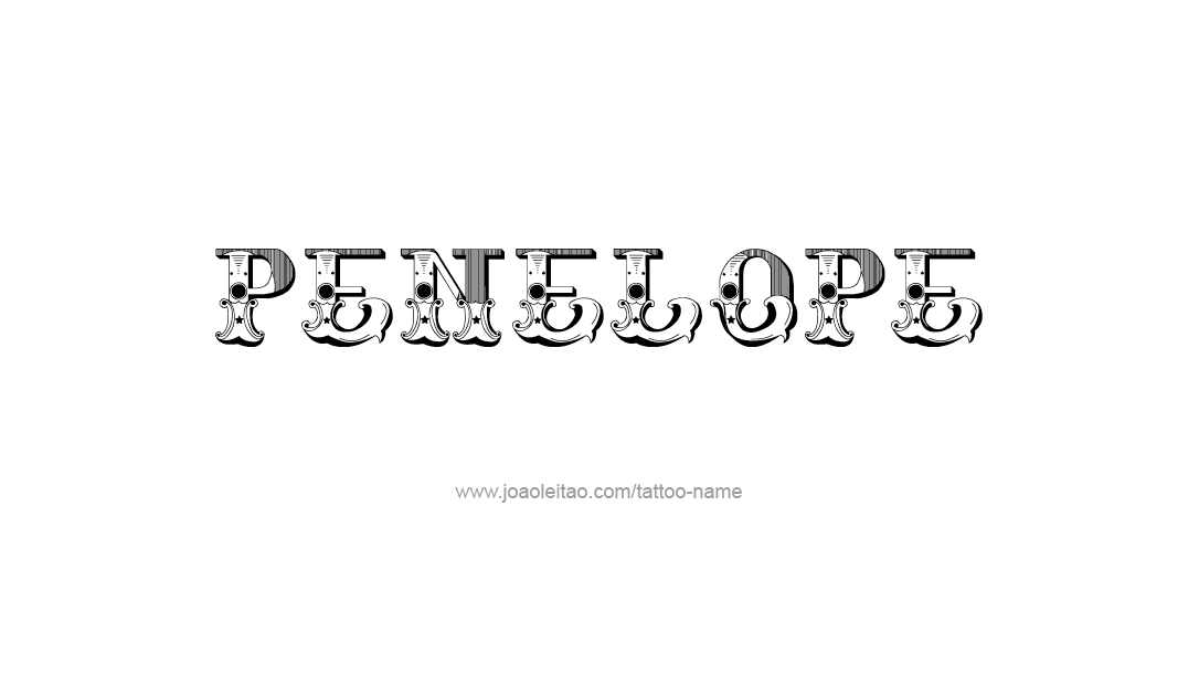 Tattoo Design Name Penelope   