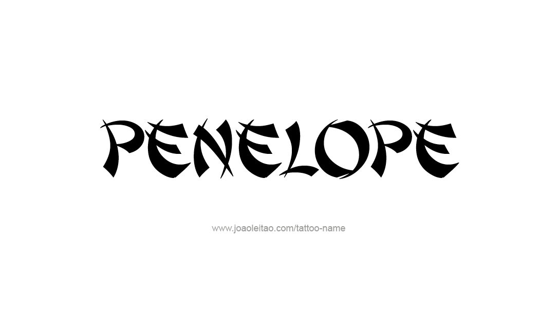 Tattoo Design Name Penelope