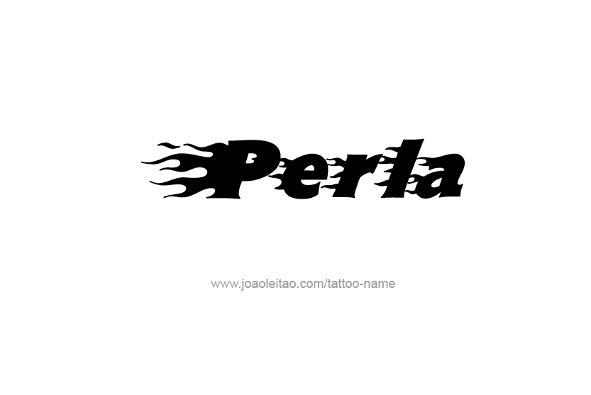 Tattoo Design Name Perla   