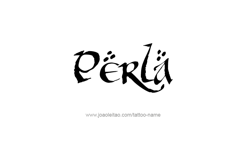 Tattoo Design Name Perla   