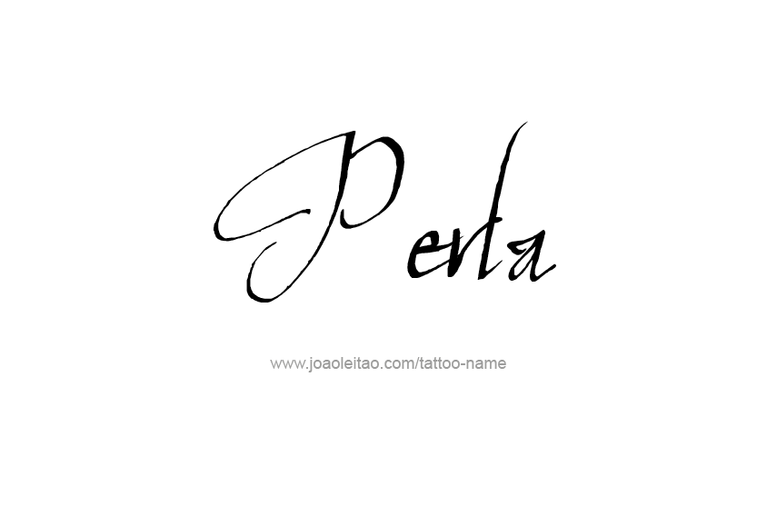 Tattoo Design Name Perla   