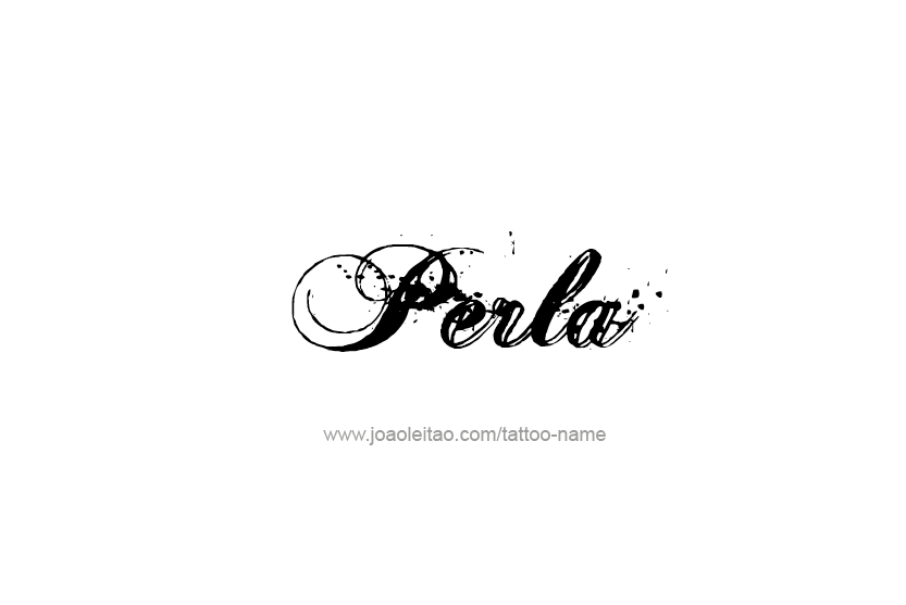Tattoo Design Name Perla   