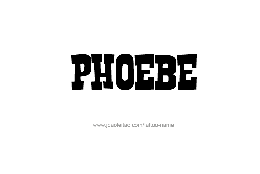 Tattoo Design Name Phoebe   