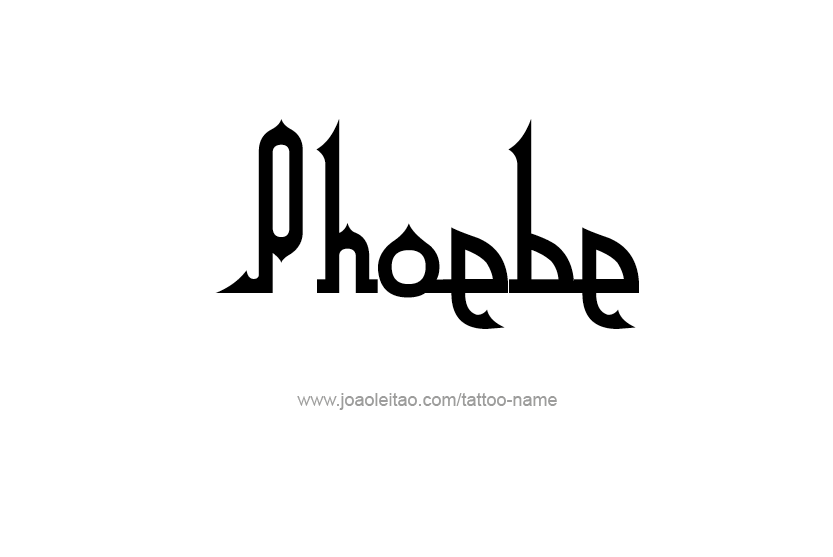 Tattoo Design Name Phoebe   