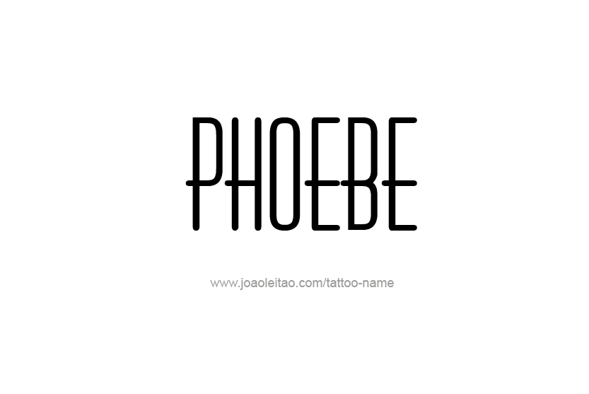 Tattoo Design Name Phoebe   